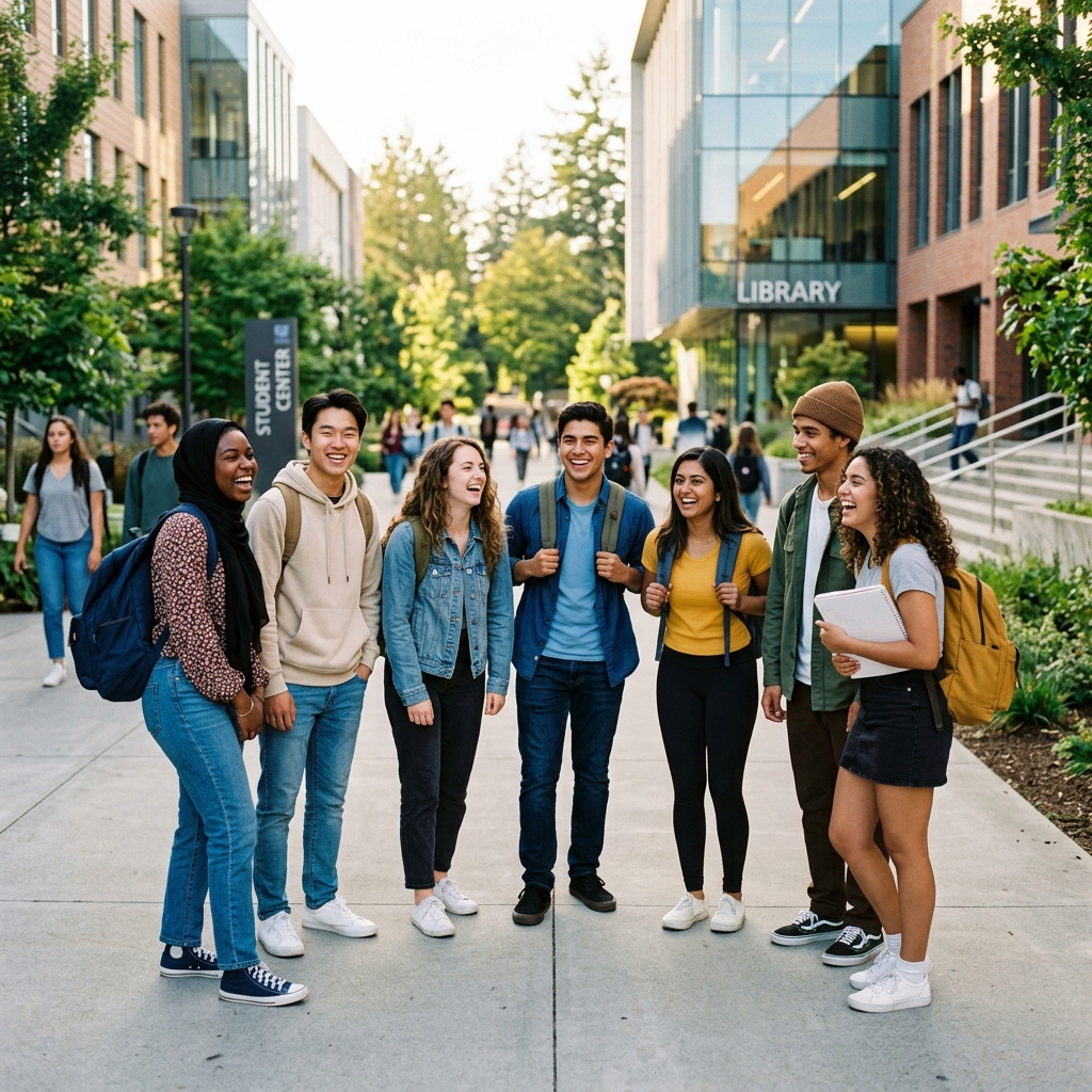 Jóvenes estudiantes de Conexión Canadá en Vancouver